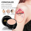 Waterproof & Sweatproof Concealer with Brush - Tattoo coverage, Long-Lasting Foundation, Natural,Full coverage, All Skin Types