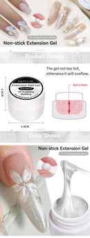 LILYCUTE 8ml Pearl White 5D Sculpting Extension Building Gel For Shaping Carving Non-Stick Soak Off UV Semi-permanent Varnish