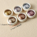 6pc Gold Metallic Mirror Glitter Nail Art Dust Rose Gold Silver Powder UV Gel Polish Chrome Rubbing Pigment Flake Manicure Decor