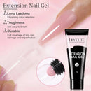 LILYCUTE 15ml Milk White Quick Extension Gel Nail Polish Soak Off UV LED Pink Gel Nail Polish Construction Gel For Fake Nail