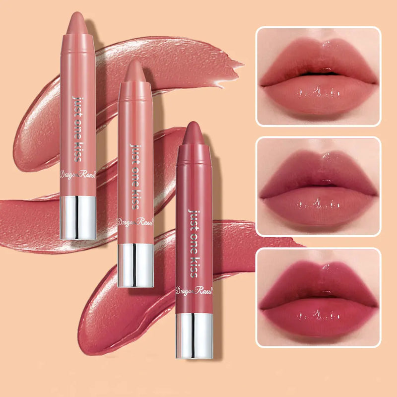 Bright Lipstick Easy to Color Lipstick Color Moisturizing Lip Gloss Easy to Color Lip Glaze Rotating Bright Lipstick Pen Lip Gloss Lipstick European and American Style Nude Brown Red Pink Lipstick Masquerade Lipstick Pen Lip