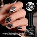 LILYCUTE 7ML Black Crystal Cat Magnetic Gel Sparkling Glitter Gel Nail Polish Semi Permanent Soak Off UV LED Gel Nails Art