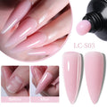 LILYCUTE 10ML Clear Nail Extension Gel Nail Polish Vernish Pink White Gel Semi Permanent Soak Off Nail Art UV LED Varnish Nail