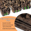 Ombre Highlight Burmese Curly Bundles Human Hair P4/27 13A Unprocessed Brazilian Remy Virgin Extensions 1/3/4pcs for Women