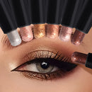 [Eyeshadow] Multifunctional Shimmer Eyeshadow Pen Set - 6 Colors,Long-Lasting High Satin & Matte Neutral Brown Eyeshadow Pencils