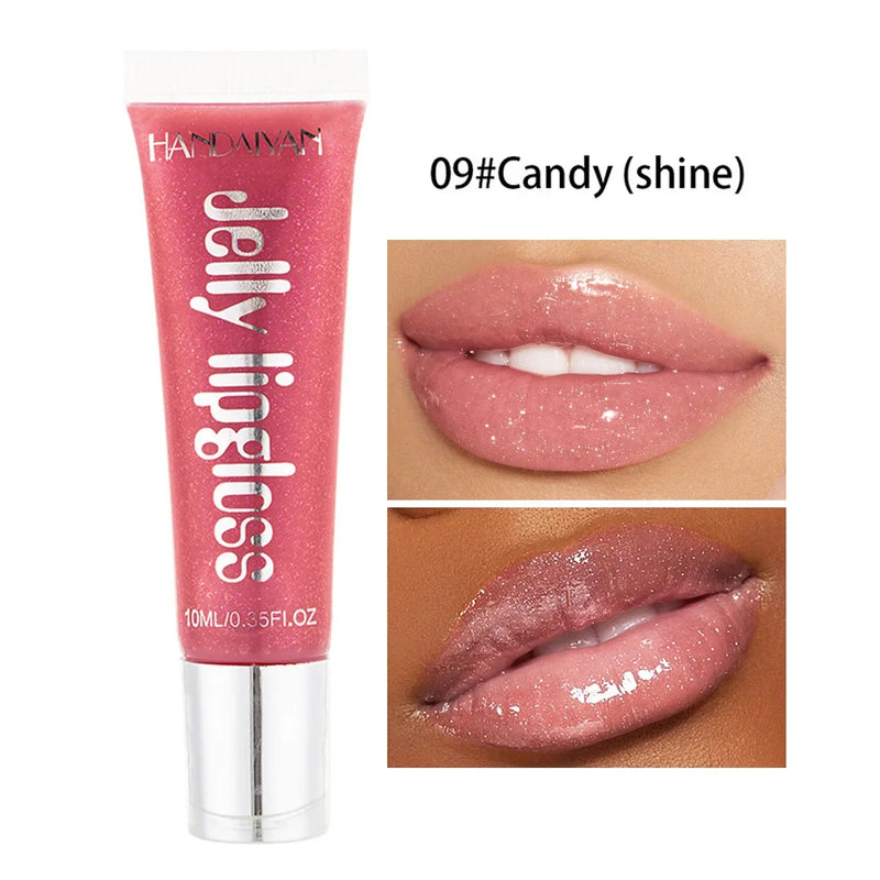 Jelly Lip Gloss Moisturising Lipstick Sexy Lip Oil Plumping Non-Sticky Long Lasting Repairing Primer Lip Balm Care Cosmetics