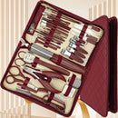 42pcs Professional Manicure & Pedicure Set | Stainless Steel Nail Clippers, Cuticle Nippers, Portable Travel Case, Beauty Tools