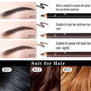 6/12Pcs Eye Brow Pencil Waterproof Professional Women Eye Makeup Pen Easy Color Natural Black Brown Cosmetic Beauty Eyebrow Tool