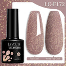 LILYCUTE 7ml Glitter Gel Nail Polish Autumn Winter Colorful Sparkling Laser Semi Permanent Soak Off UV Gel Nail Art Varnish