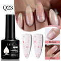 LILYCUTE 7ML Nude Pink Quick Extension Gel Nail Polish Milky Clear Sturcture Hard Enhanced Construction Gel Nail Art Manicure