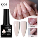 LILYCUTE 7ML Nude Pink Quick Extension Gel Nail Polish Milky Clear Sturcture Hard Enhanced Construction Gel Nail Art Manicure
