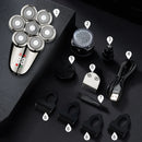 5 In 1 Electric Shaver For Men Bald Head Hair Clipper Nose Trimmer 7D Floating Blade Head Shaving Beard Knife Rechargeable Razor