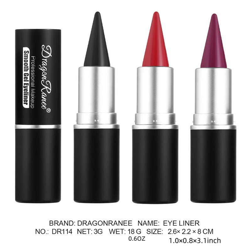 Matte Lip Liner, Long-Lasting and Durable, Automatic Rotating Wax Texture, Suitable for All Skin Types, Multi-Purpose, Suitable for Eyeliner Holiday Party Lipstick