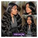 200 250 Density 13x4 13x6 HD Body Wave Lace Front Wig Preplucked Lace Frontal Wig Vietnamese Raw Human Hair Wigs For Black Women