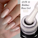 LILYCUTE 7ml Nude Crystal Rubber Base Gel Nail Polish Natural Semi Permanent Soak Off UV LED Varnish DIY Nail Art Manicure