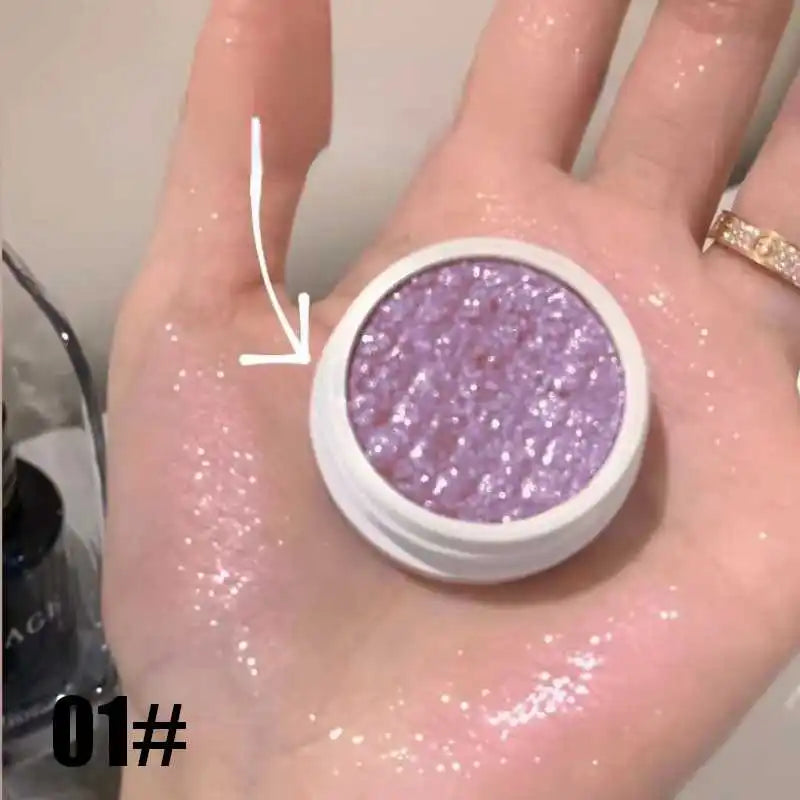 Shimmer Glitter Mashed Potatoes Highlighter Shine Highlighter Makeup Gel Face and Body Brighten Glitter Natural Contour Makeup