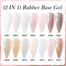 LILYCUTE 7ml Nude Crystal Rubber Base Gel Nail Polish Natural Semi Permanent Soak Off UV LED Varnish DIY Nail Art Manicure