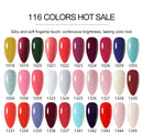 Clou Beaute 15ml Red Black White Green Neon Gel Nail Polish Base Top Coat Velvet Top 400 Colors Semi Permanent Gel Nail Varnish