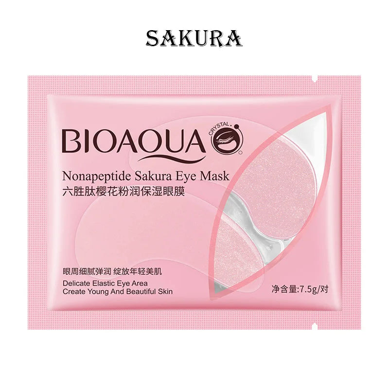 10pcs Bioaqua Collagen Eye Mask Anti Dark Circles skincare Masks Eye Patches Under Eye Bags Korean Skin Care Products