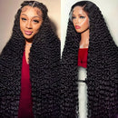 Transparent 250 Density Water Wave 13x4 13x6 Lace Front Wigs Human Hair Curly Wigs 40 46 Inch Deep Wave Lace Front Wig For Women