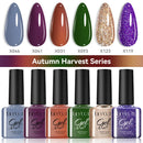 LILYCUTE 7ml Autumn Harvest Gel Nail Polish Red Brown Winter Series All For Manicure Semi Permanent Soak Off UV LED DIY Nail Art