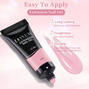 LILYCUTE 10ML Clear Nail Extension Gel Nail Polish Vernish Pink White Gel Semi Permanent Soak Off Nail Art UV LED Varnish Nail