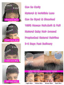 200% Density 13x4 Red Curly Water Deep Wave Lace Frontal Wigs Human Hair 30 40 Inch 13x6 Red Lace Front Human Hair Wig For Women