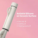 Style with ease using Ceramic Tourmaline Barrel with 40000000 Ionic Technology for smooth, shiny, and frizz-free hair results.