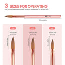 Nail Art Pen Special Nail Art Set 3 Pink Wooden Rod Nail Art Crystal Pen Set Nail Brush Nail Care Tools Manicure Tools