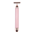 24K Gold T Beauty Roller Energy Roller Electric Face-lifting Facial Massage Beauty Tools Waterproof Vibrating Face Care Stick