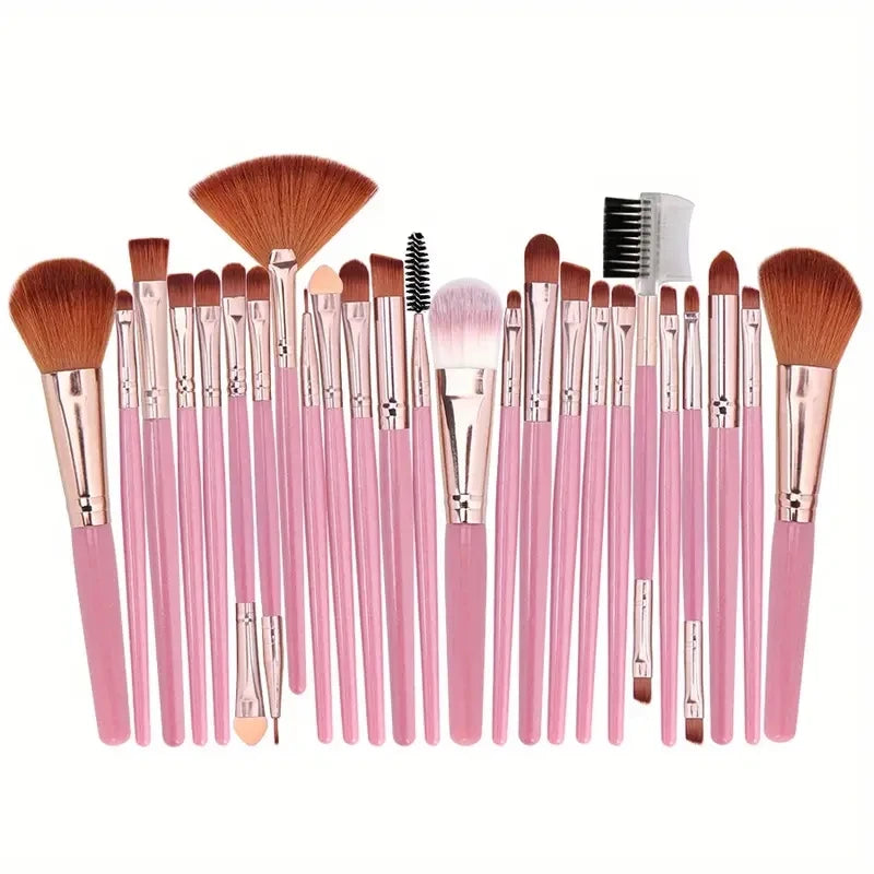 15 PCs Rainbow Color High Quality Makeup Brush Set - Perfect for Eyeshadow, Foundation, and Cosmetic Tools