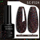 LILYCUTE Dark Grey Matte Color Series Gel Nail Polish Winter Long Lasting Full Coverage Manicure Soak Off Nails Art Gel Varnish
