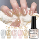 LILYCUTE 7ml Glass Cat Magnetic Nail Gel Polish Semi Permanent Soak Off UV Gel Crystal Varnis Nail Art Manicure