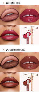 1set, 8 colors lip liner lipstick combo, long-lasting moisturizing, easy to apply, comes with a pencil sharpener, gift for women