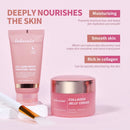 Collagen Jelly Cream Hydrolyzed Collagen Overnight Facial Mask Wrapping Peel-Off Mask Hydrating Firming Moisturizing SkinCare
