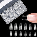 600Pcs Full Cover Press On Nail Tips Stiletto Almond Square Coffin French False Fake Soak Off Gel Nail Extension Tips Capsule