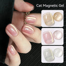 LILYCUTE 7ml Glass Cat Magnetic Nail Gel Polish Semi Permanent Soak Off UV Gel Crystal Varnis Nail Art Manicure