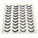 2023 New 20 pairs natural long 3D mink false eyelashes fake lashes makeup kit Mink Lashes extension eye lashes short eyelashes