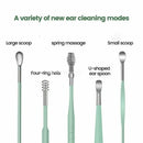 6pcs Stainless Steel Ear Wax Removal Tool Set Spiral Rotating EarPicking Spoon Ear Picker Spoon For Cleaning Collecting Ear Wax