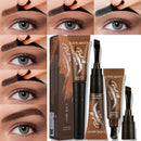 Tear-Off Eyebrow Gel And Brush Combined Long-Lasting Intense Color Sweat-Resistant Semi-permanent Peeling Brow Tint Eye Makeup