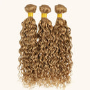 #27 Water Wave Bundles Human Hair Wet and Wavy Virgin Water Curly Loose Deep Wave Human Hair 1/3/4 Bundles Peruvian Hair