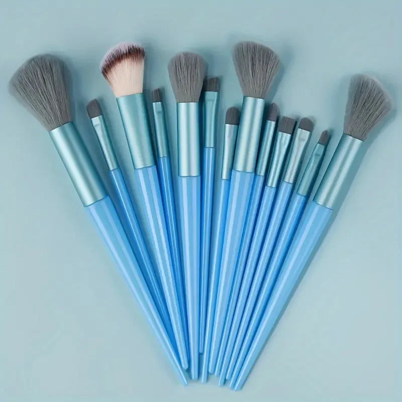 NEW13PCS Makeup Brush Set Eye Shadow Highlighter Concealer Brush Blush Loose Powder Brush Blending Soft Fluffy Women Beauty Tool