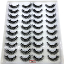 2023 New 20 pairs natural long 3D mink false eyelashes fake lashes makeup kit Mink Lashes extension eye lashes short eyelashes