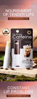 SADOER Caffeine Moisturizing Lipstick Anti Cracking Plump Lips Hydrating Brightening Nourishing Lip Balm Lip Lip Plumper