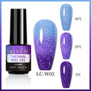 LILYCUTE 7ml Thermal Gel Nail Polish Winter Coffee Temperature Changing Semi Permanent Soak Off UV Nail Art Gel Varnish Manicure