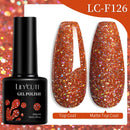 LILYCUTE Dark Grey Matte Color Series Gel Nail Polish Winter Long Lasting Full Coverage Manicure Soak Off Nails Art Gel Varnish
