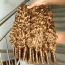#27 Honey Blonde Burmese Curly Hair Bundles Human Hair 14-24" Deep Curly Bundles Double Weft 100G/PC Vietnamese Virgin Hair