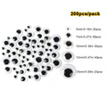 100pcs/200/550pcs Self-adhesive Googly Wiggle Eyes for DIY Scrapbooking Crafts Projects DIY Dolls Accessories Eyes Handmade Toys