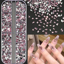 12Grids Ocean Gold Nail Art Charms Shell/Seahorse/Starfish White Half Round Pearl Gems 3D Mixed Punk Manicure Metal Rivets Studs