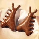 Head Body Massager Neck Face Health Care Massage Tool Meridian Scalp Four-in-one Sandalwood Comb  Massage Acupoint Nose Scraper